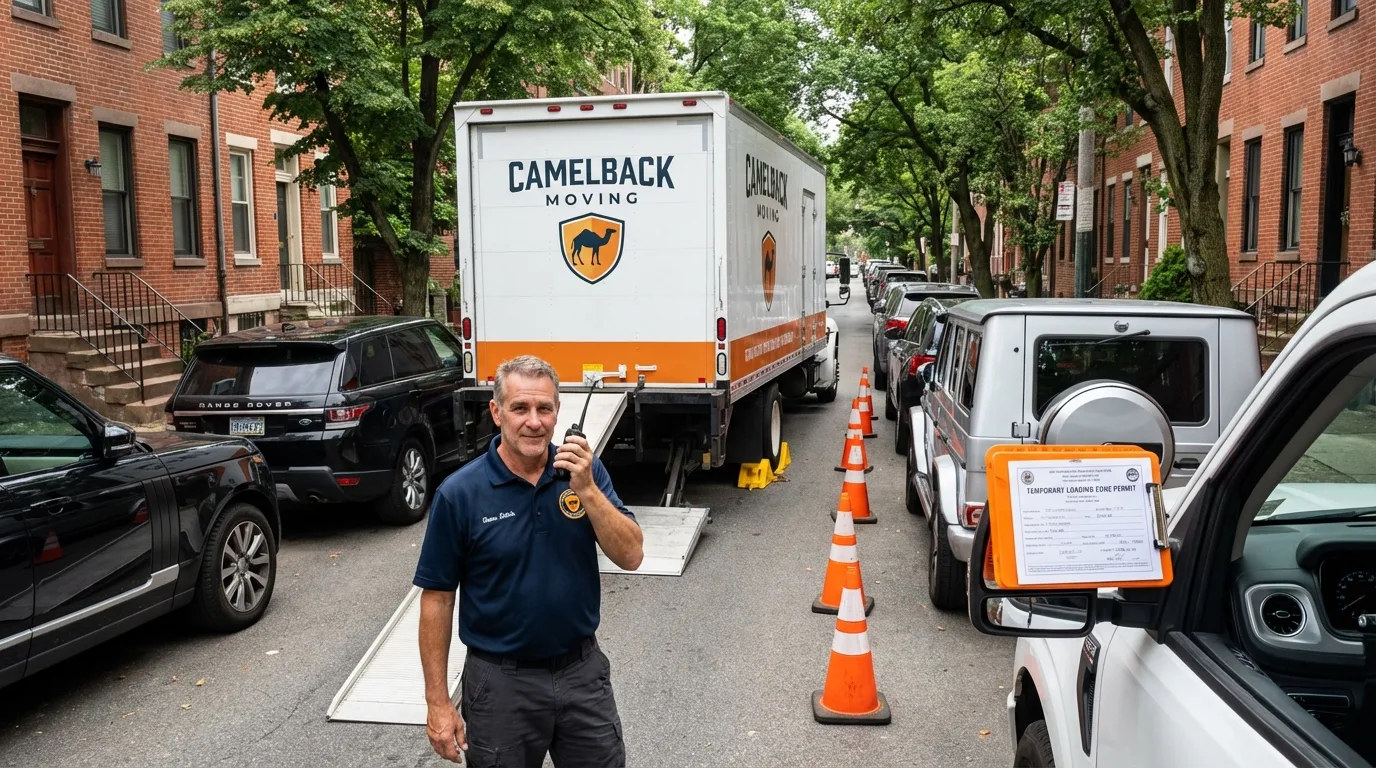 City street loading permit setup in Williamstown, NJ